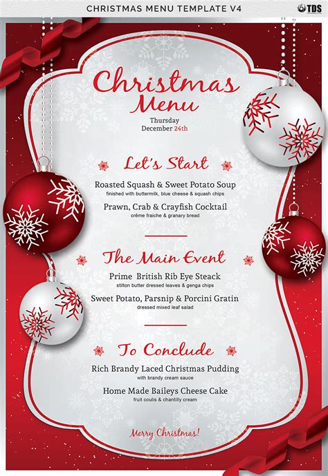 free download xmas menu templates|free printable christmas menus.